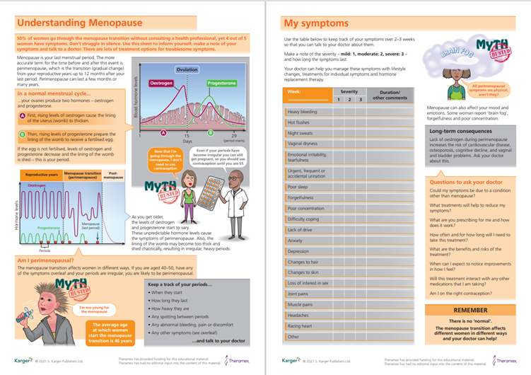 Summary Sheet for Patients - Menopause