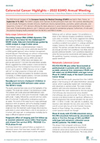 Preview of Summary Sheet 'Colorectal Cancer Highlights – 2022 ESMO Annual Meeting'