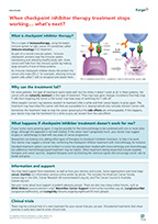 Preview of Summary Sheet 'When Checkpoint Inhibitor Therapy Stops Working'