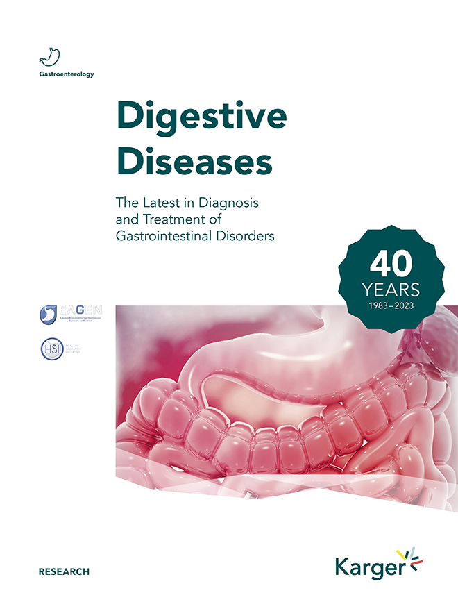 Cover of the journal Digestive Diseases