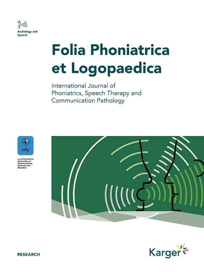 Cover Folia Phoniatrica et Logopaedica